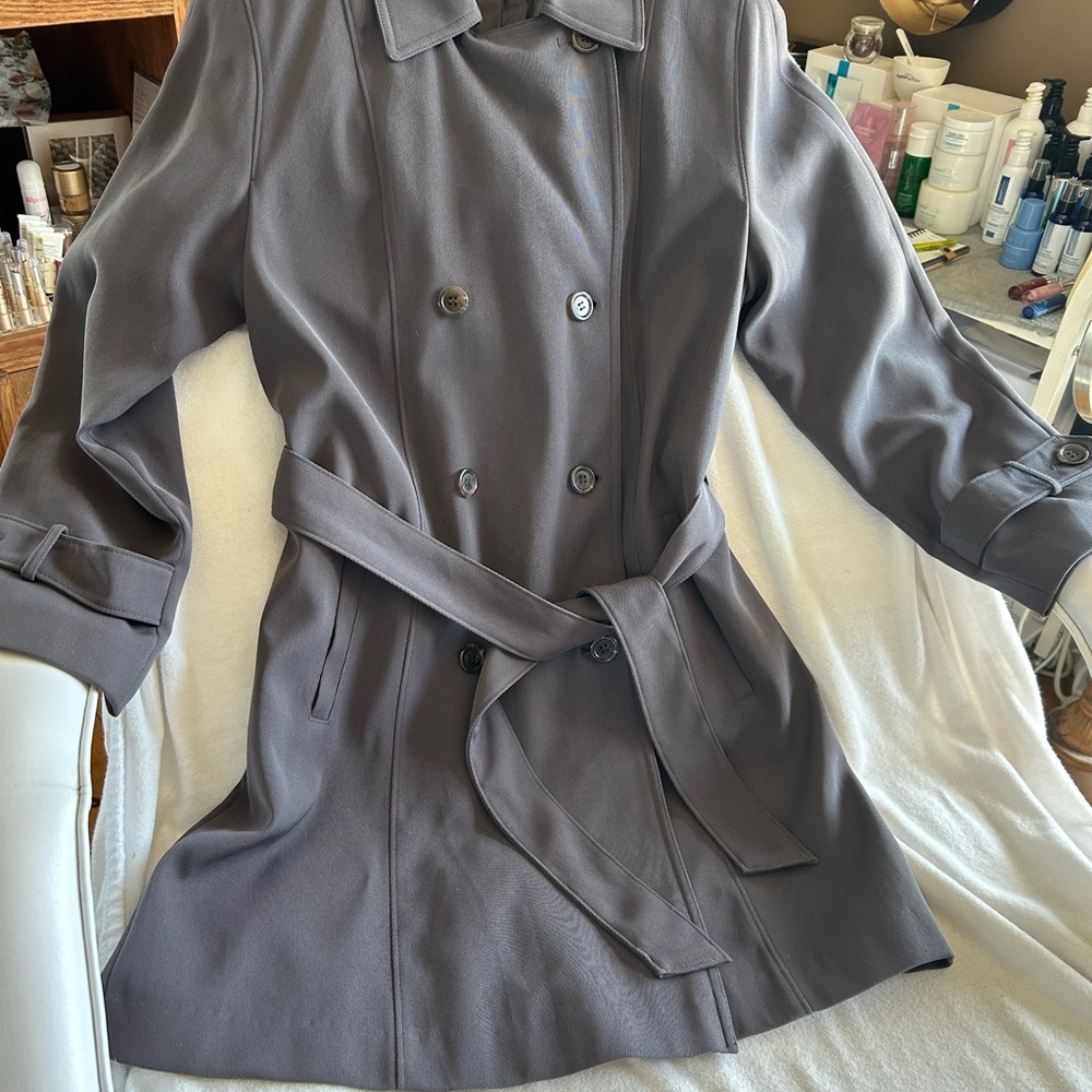 Gallery Women's Gray Trench Coat